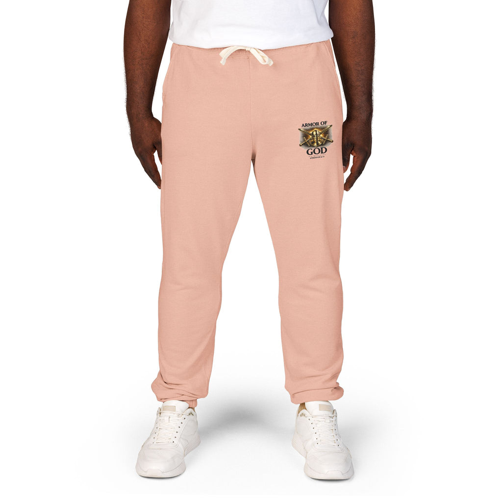 AMOR OF GOD Christian Sweatpants – Garment Dyed Faith Joggers for Men & Women