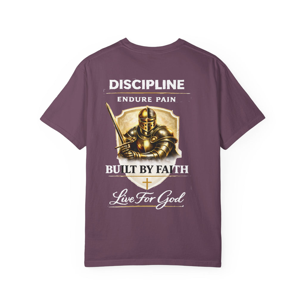 Armor of God Christian T-Shirt – Discipline Built by Faith Graphic Tee