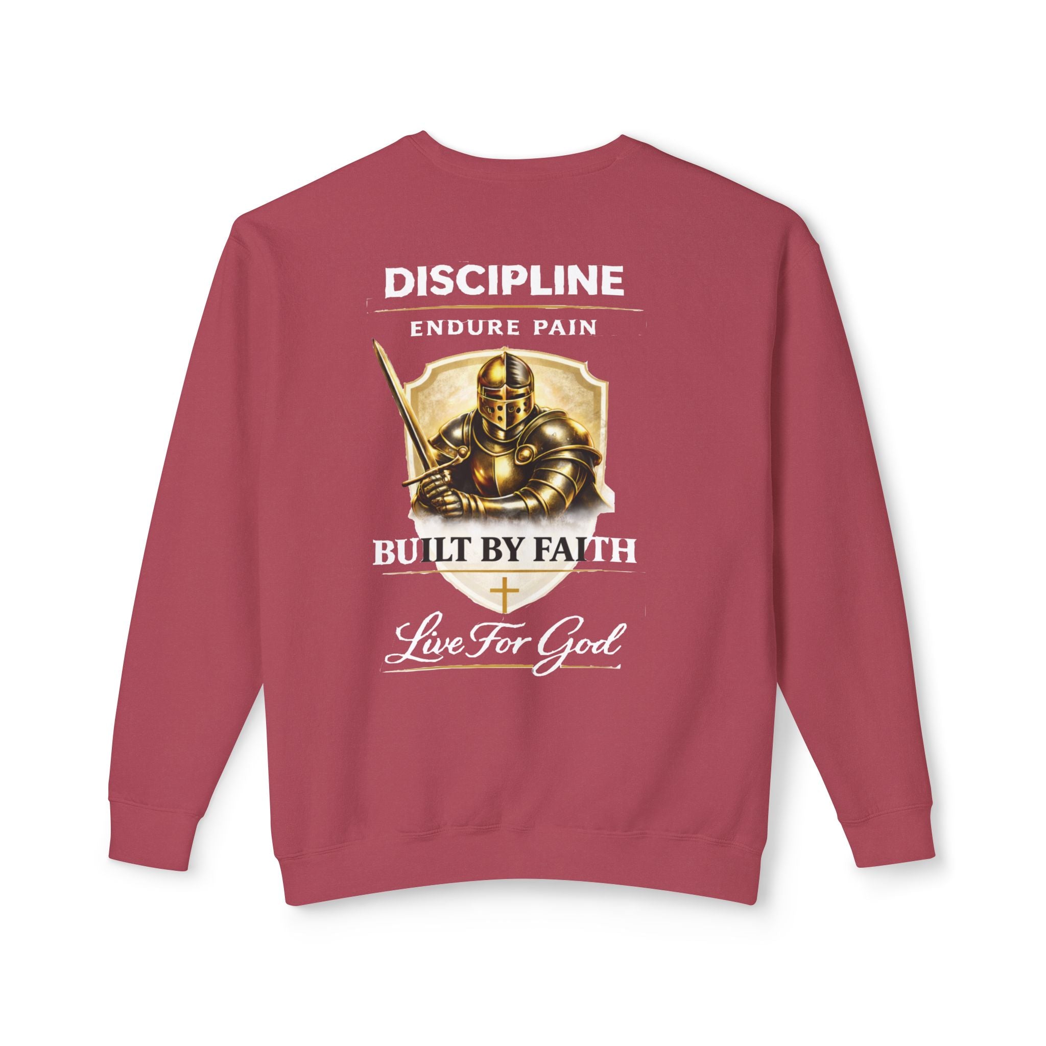 Discipline Built by Faith Sweatshirt – Armor of God Christian Crewneck
