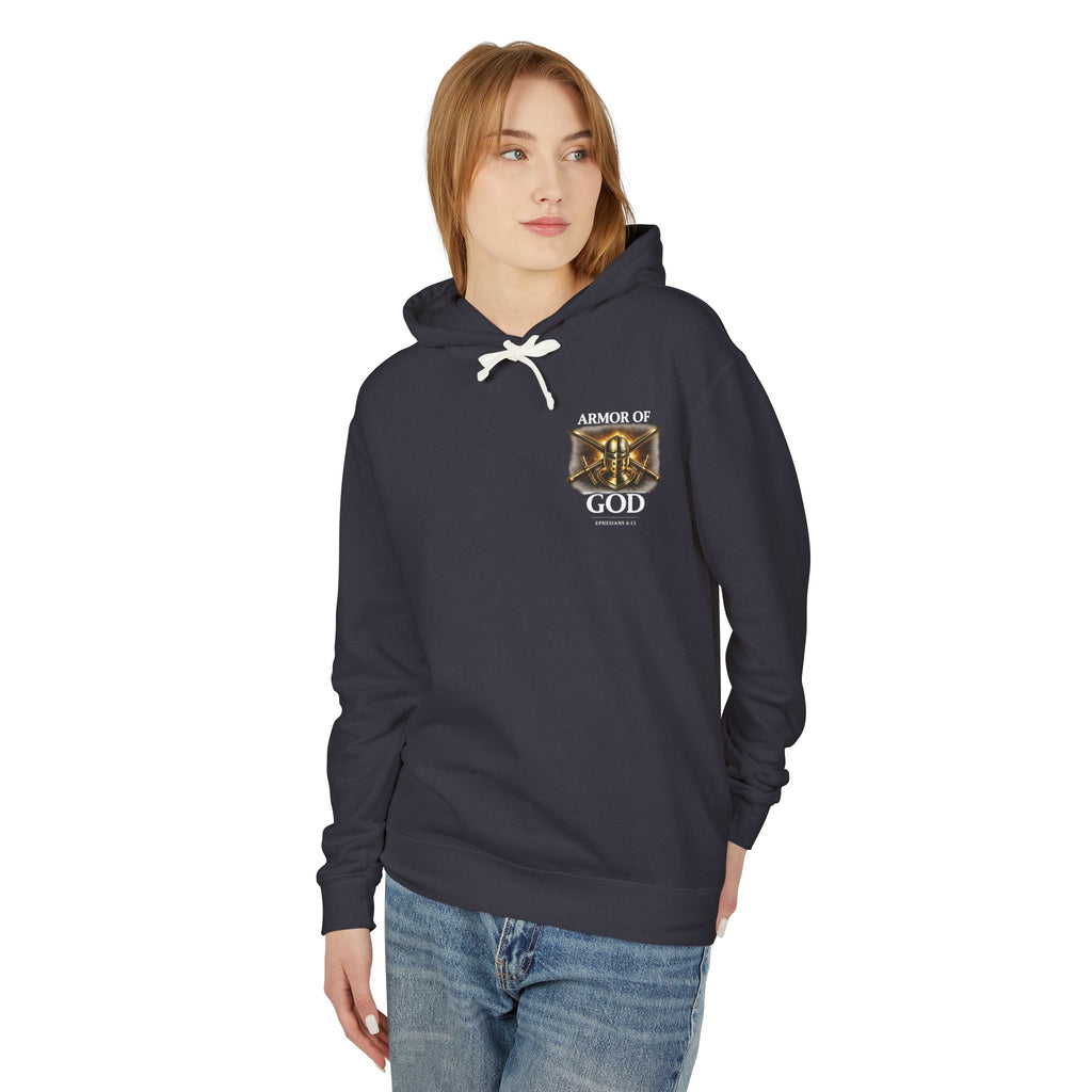 Built by Faith Christian Hoodie – Live For God Armor Graphic Sweatshirt