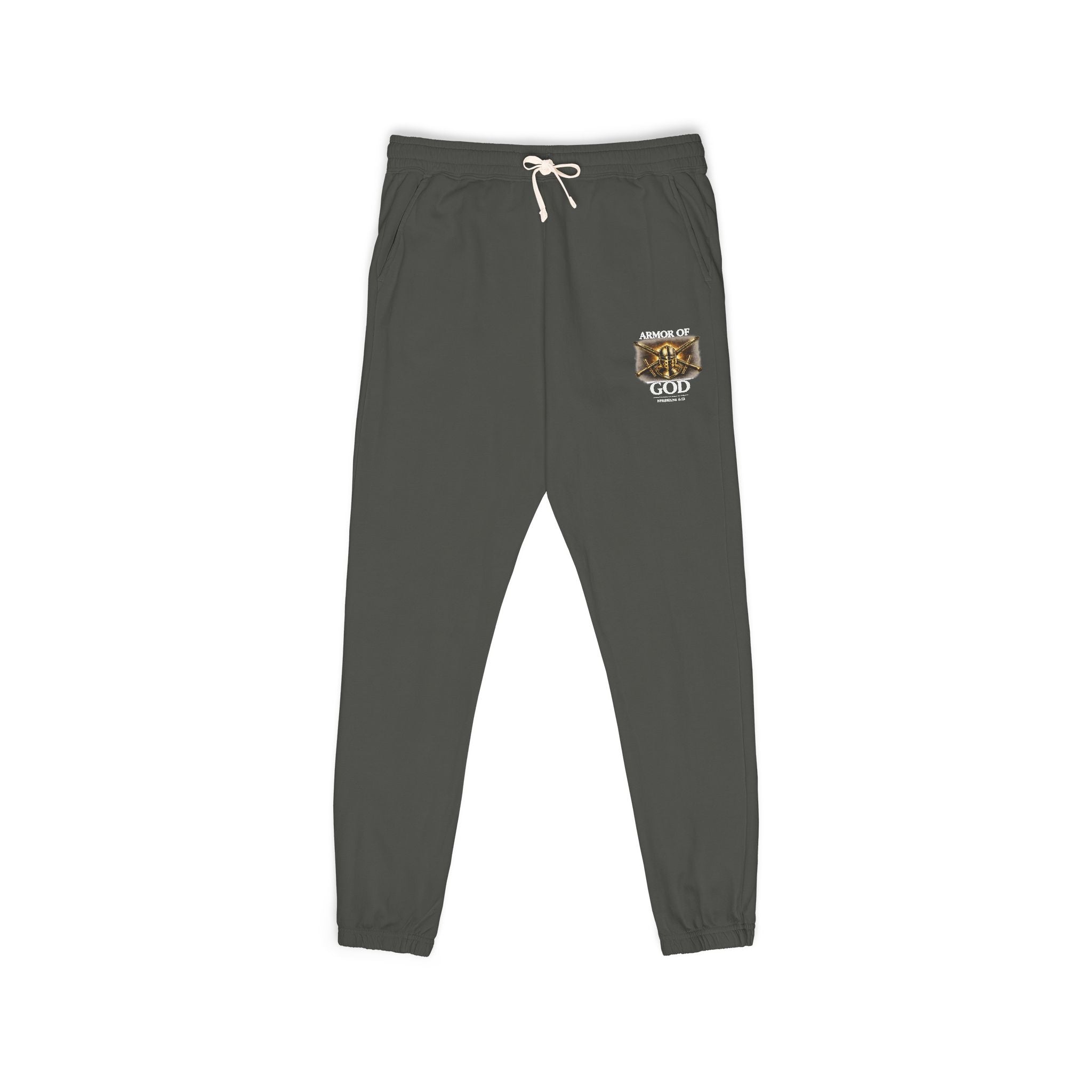 AMOR OF GOD Christian Sweatpants – Garment Dyed Faith Joggers for Men & Women