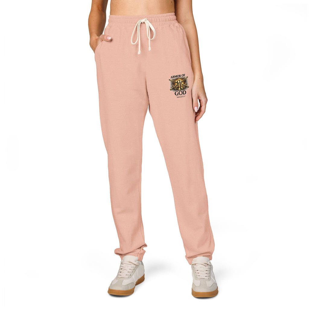 AMOR OF GOD Christian Sweatpants – Garment Dyed Faith Joggers for Men & Women