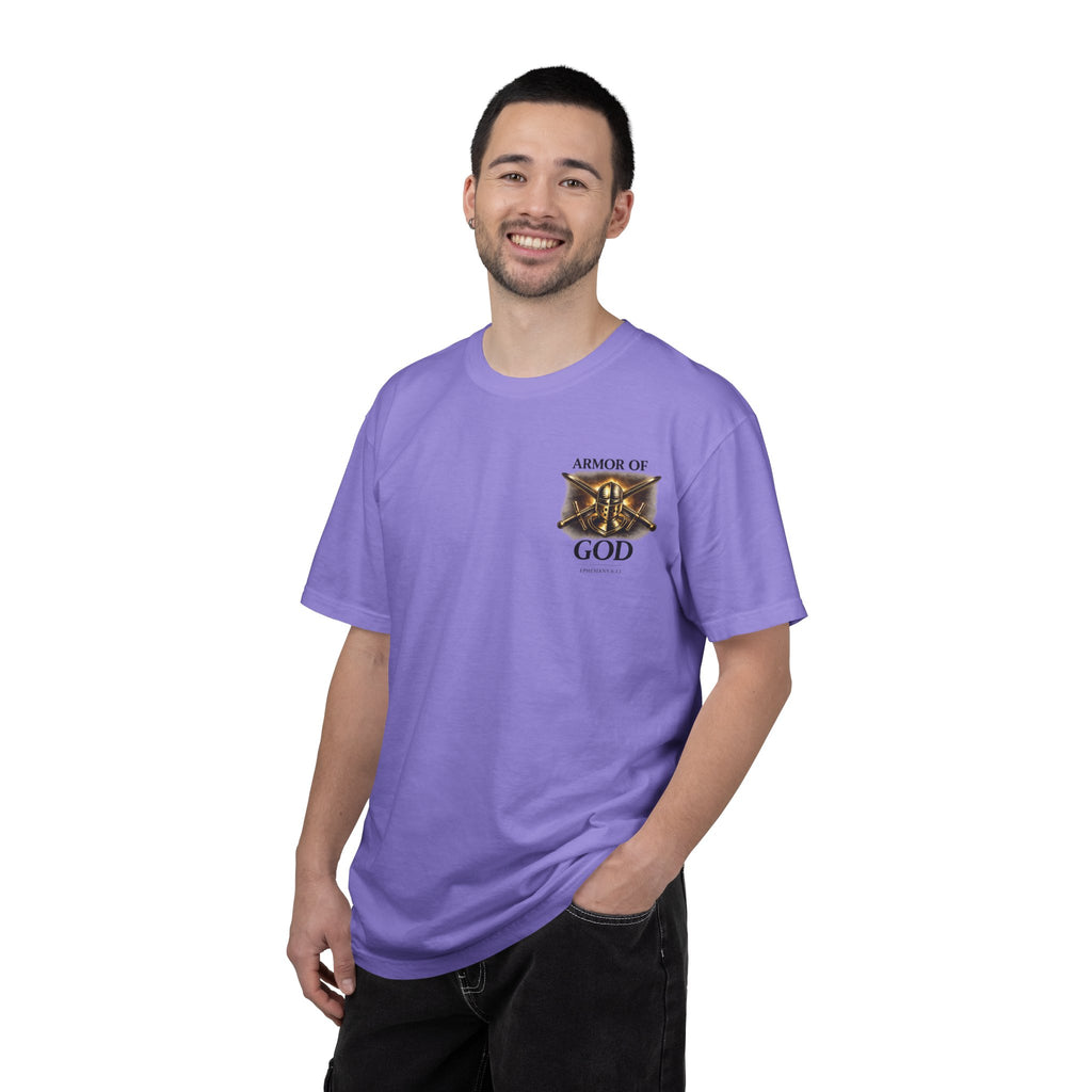 Armor of God Christian T-Shirt – Discipline Endure Pain Built by Faith Tee