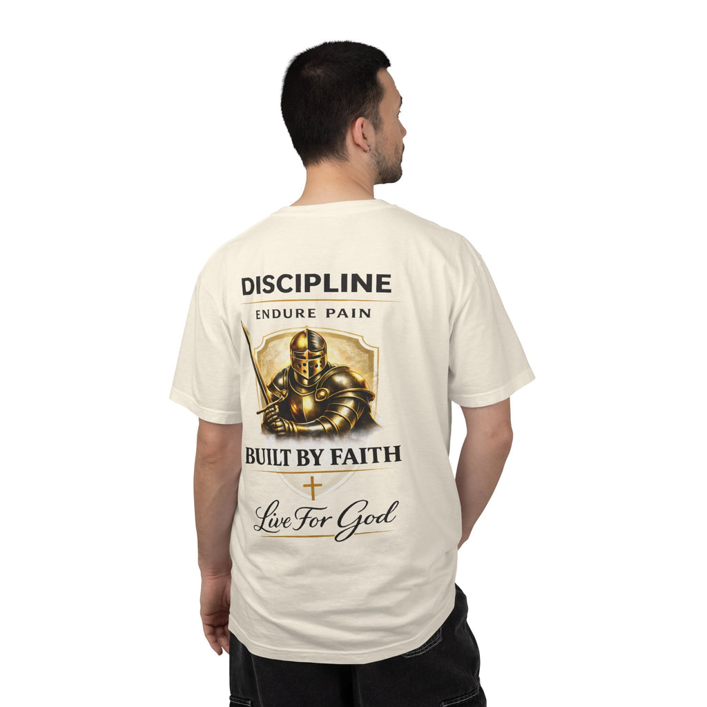 Armor of God Christian T-Shirt – Discipline Endure Pain Built by Faith Tee