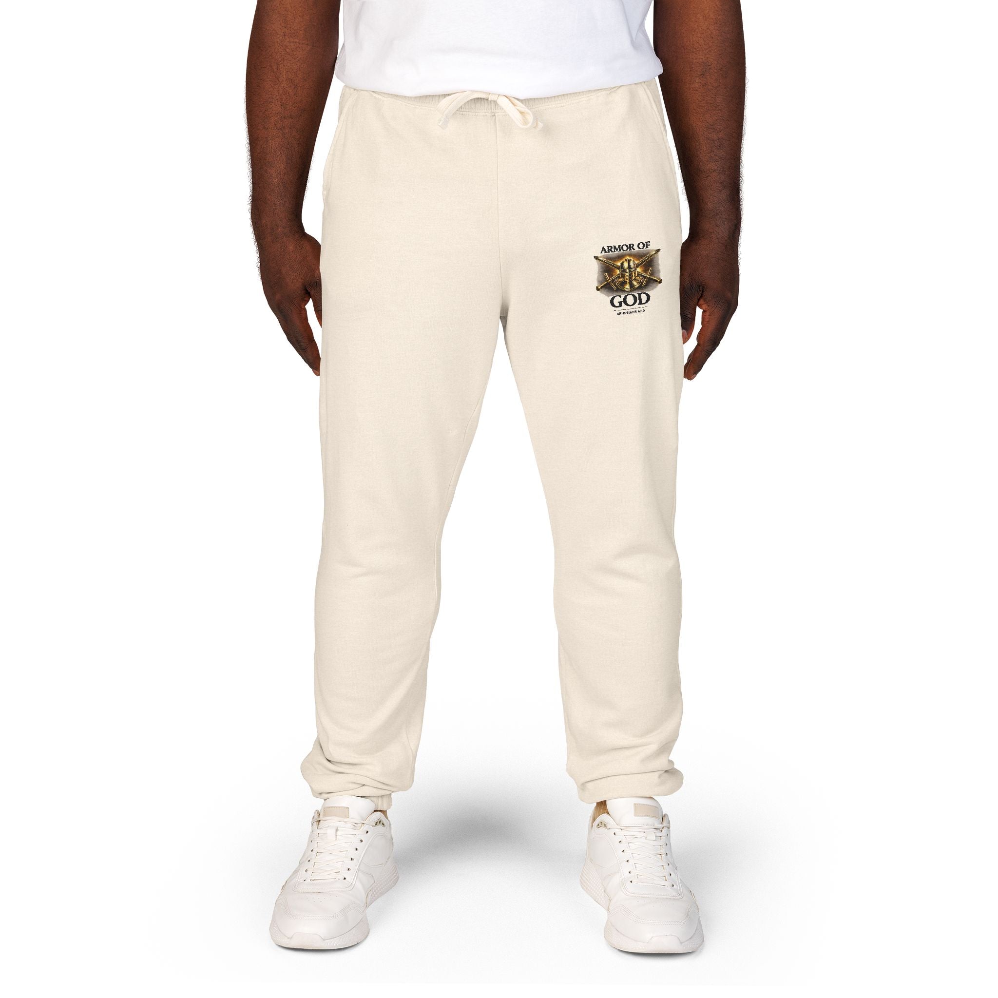 AMOR OF GOD Christian Sweatpants – Garment Dyed Faith Joggers for Men & Women