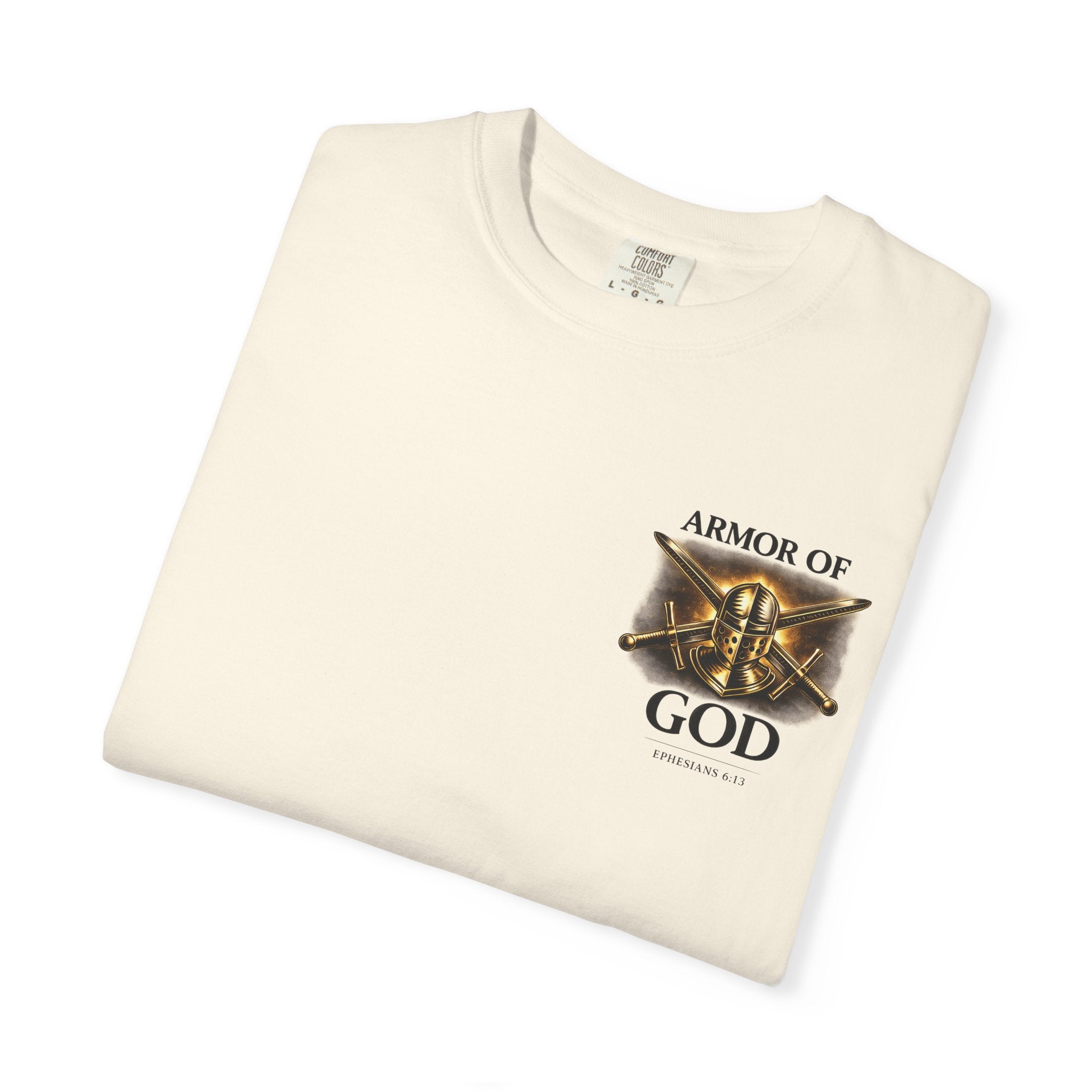 Armor of God Christian T-Shirt – Discipline Endure Pain Built by Faith Tee