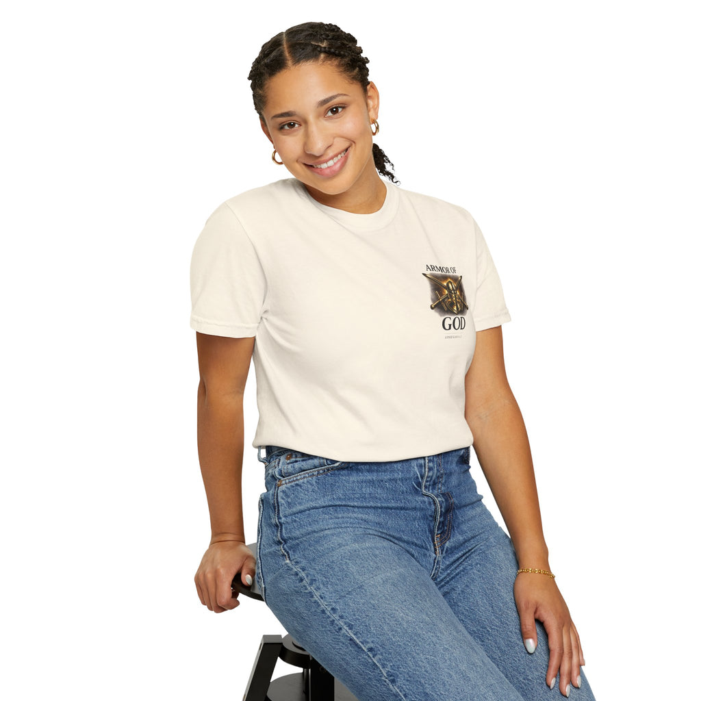 Armor of God Christian T-Shirt – Discipline Endure Pain Built by Faith Tee