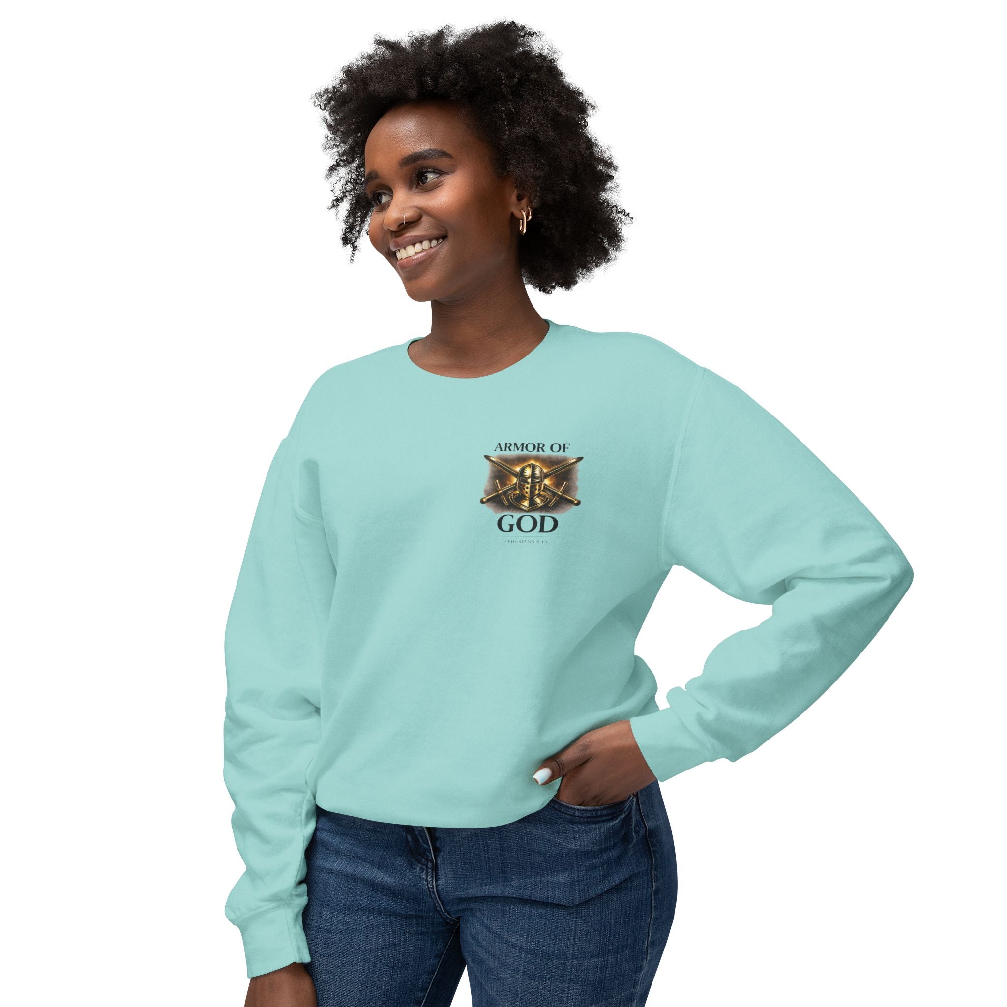 Discipline Built by Faith Sweatshirt – Armor of God Christian Crewneck