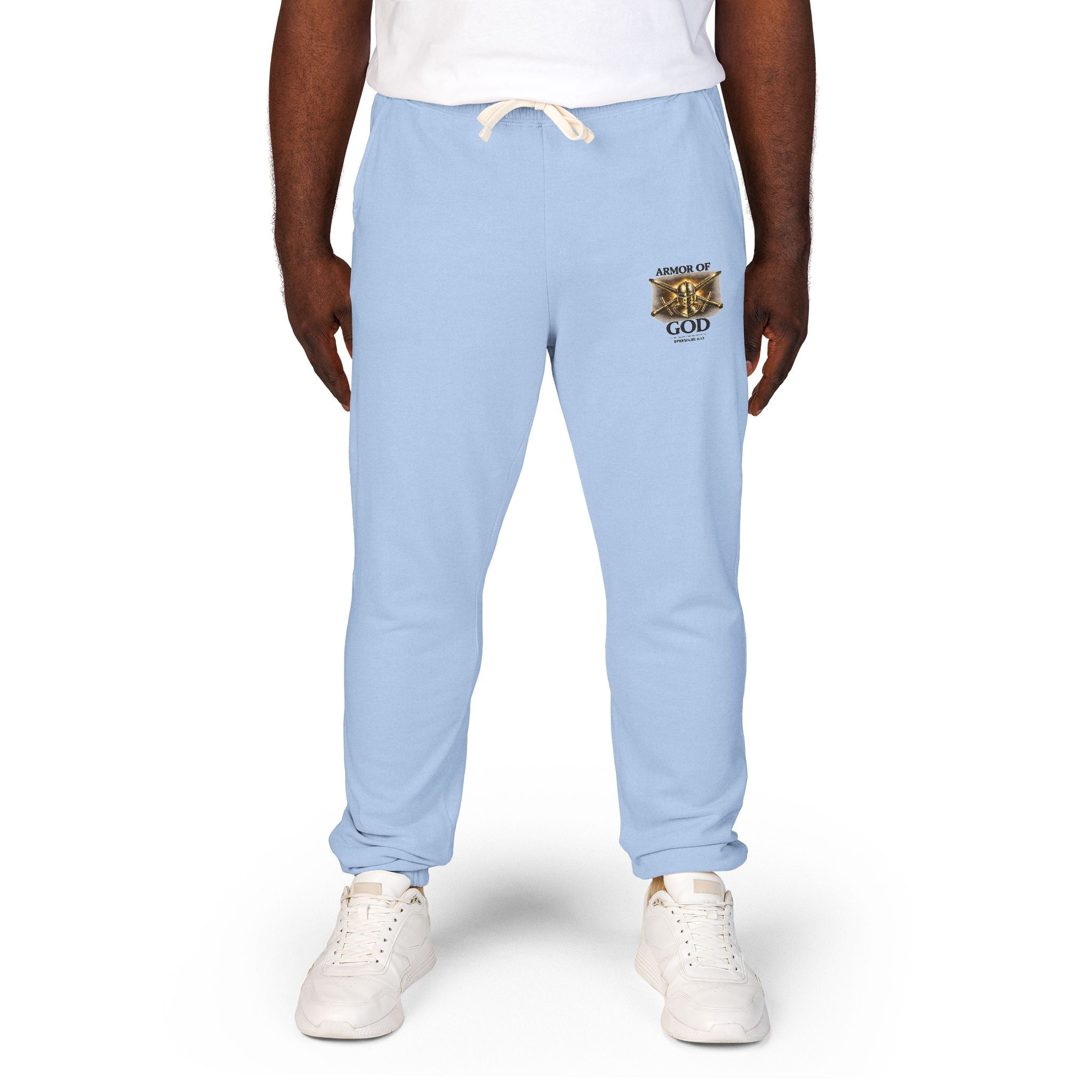 AMOR OF GOD Christian Sweatpants – Garment Dyed Faith Joggers for Men & Women