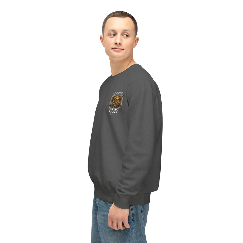 Discipline Built by Faith Sweatshirt – Armor of God Christian Crewneck