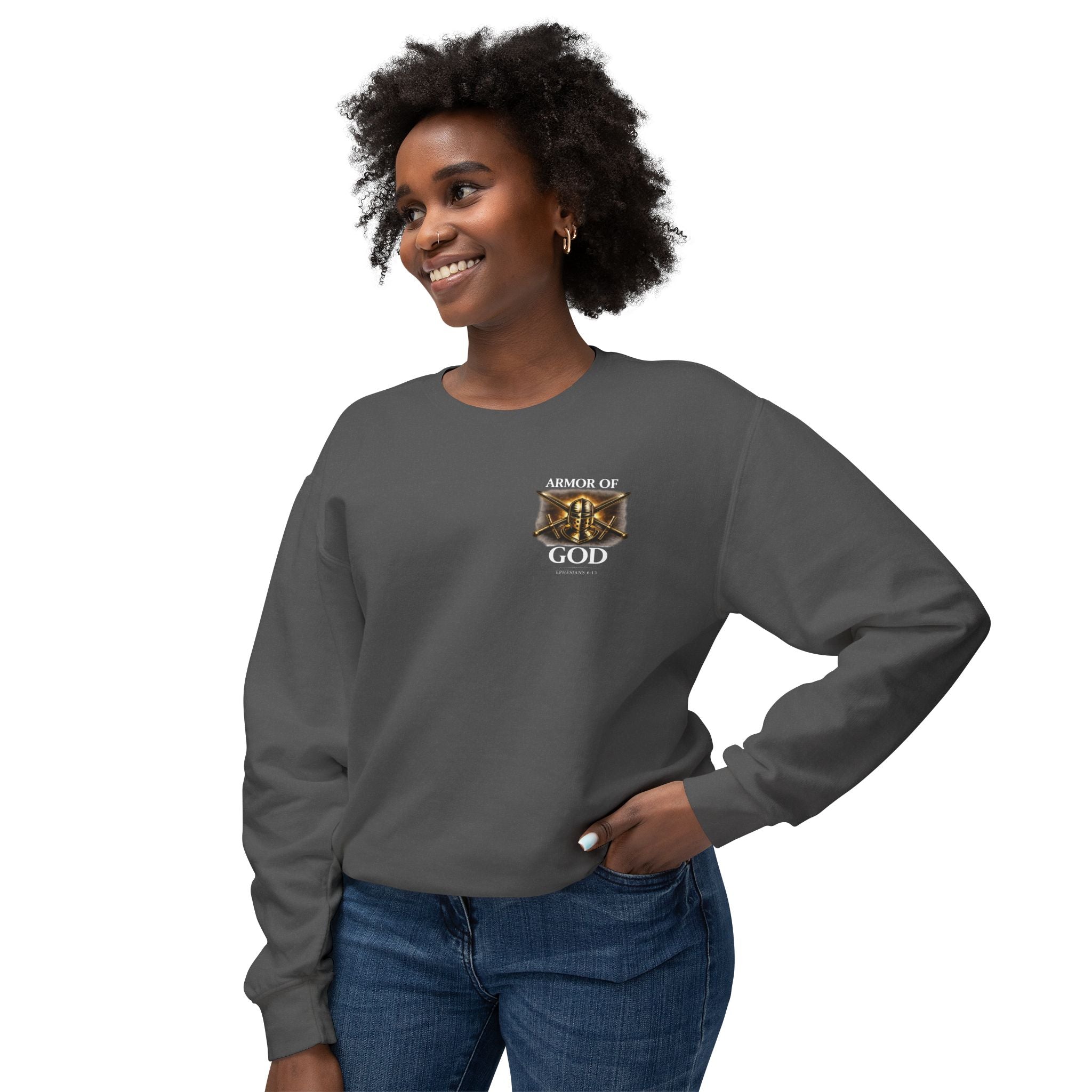 Discipline Built by Faith Sweatshirt – Armor of God Christian Crewneck