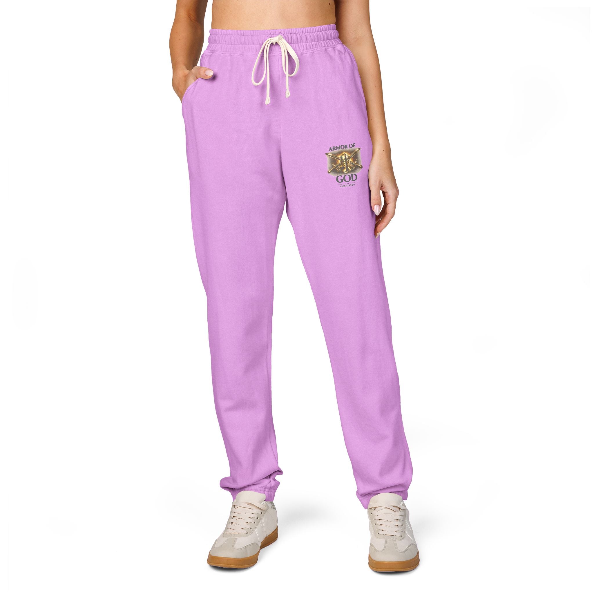 AMOR OF GOD Christian Sweatpants – Garment Dyed Faith Joggers for Men & Women