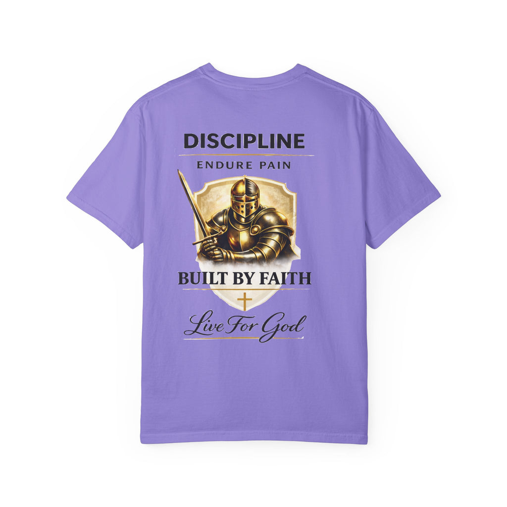 Armor of God Christian T-Shirt – Discipline Endure Pain Built by Faith Tee