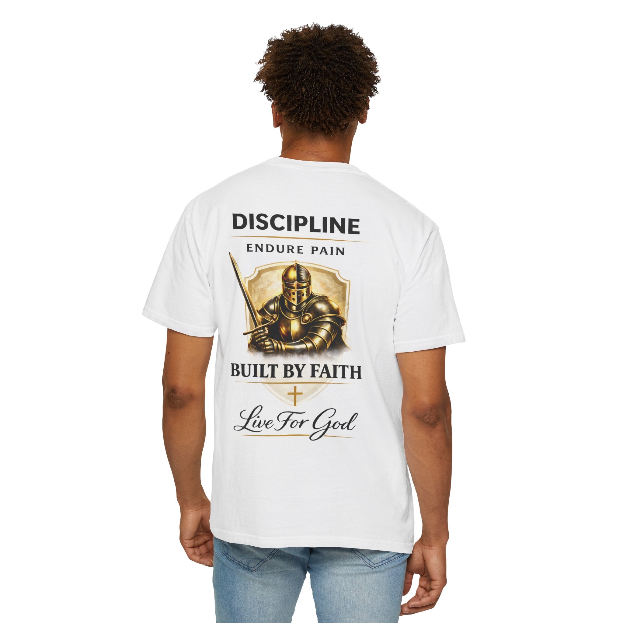 Armor of God Christian T-Shirt – Discipline Endure Pain Built by Faith Tee