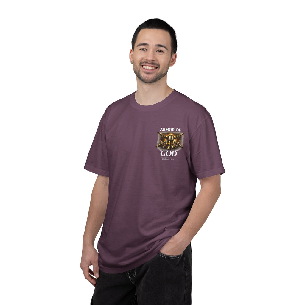 Armor of God Christian T-Shirt – Discipline Built by Faith Graphic Tee