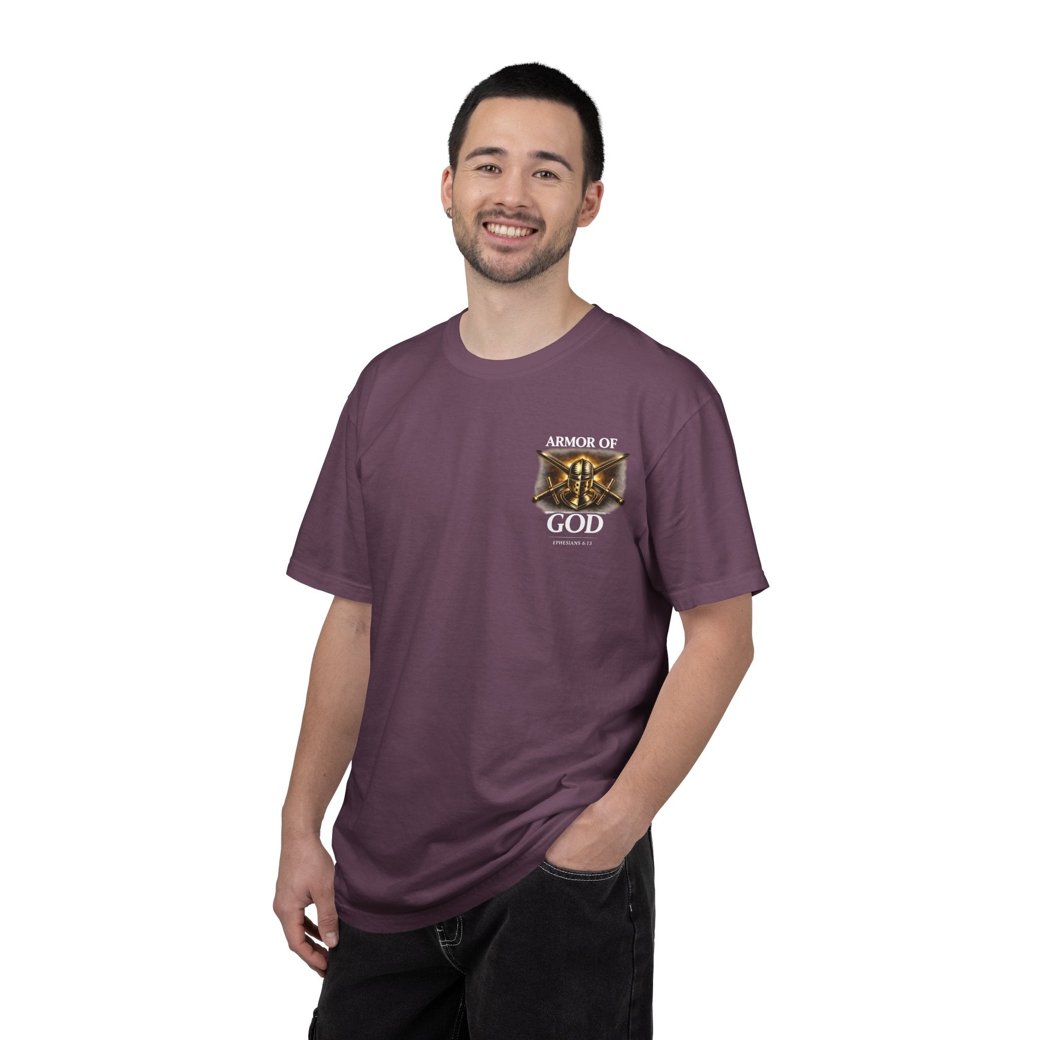 Armor of God Christian T-Shirt – Discipline Built by Faith Graphic Tee