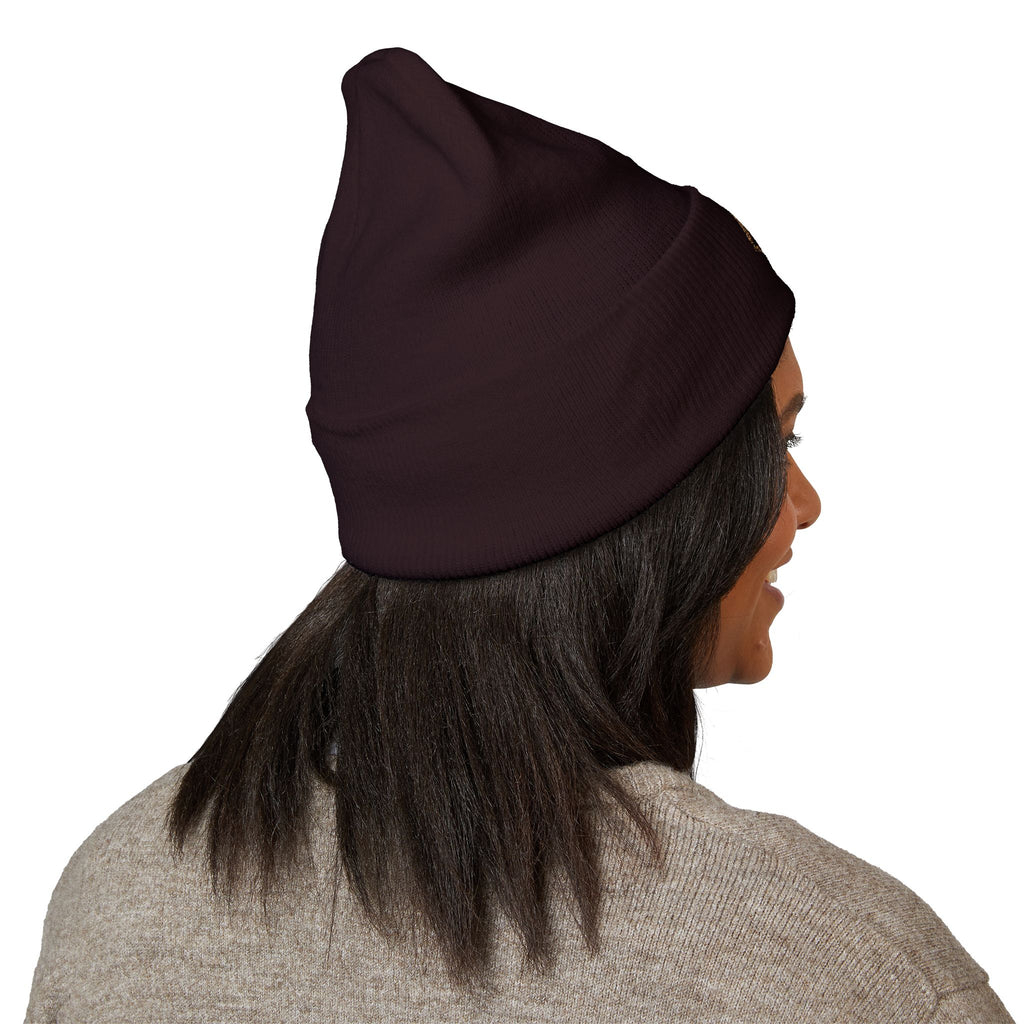 Armor of God Christian Beanie – Embroidered Lion Patch Cuffed Hat