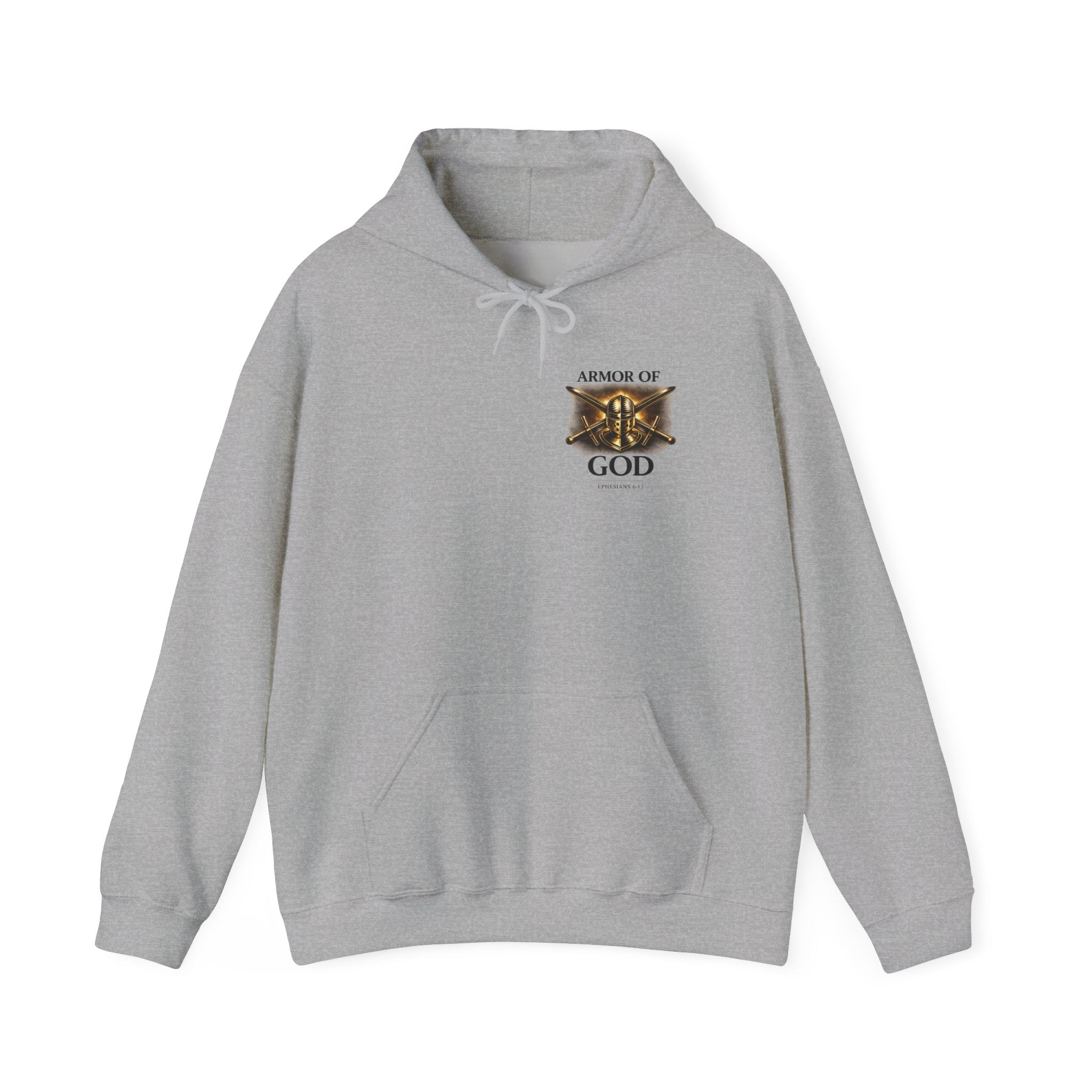 Armor of God Christian Hoodie – Built by Faith Graphic Hooded Sweatshirt