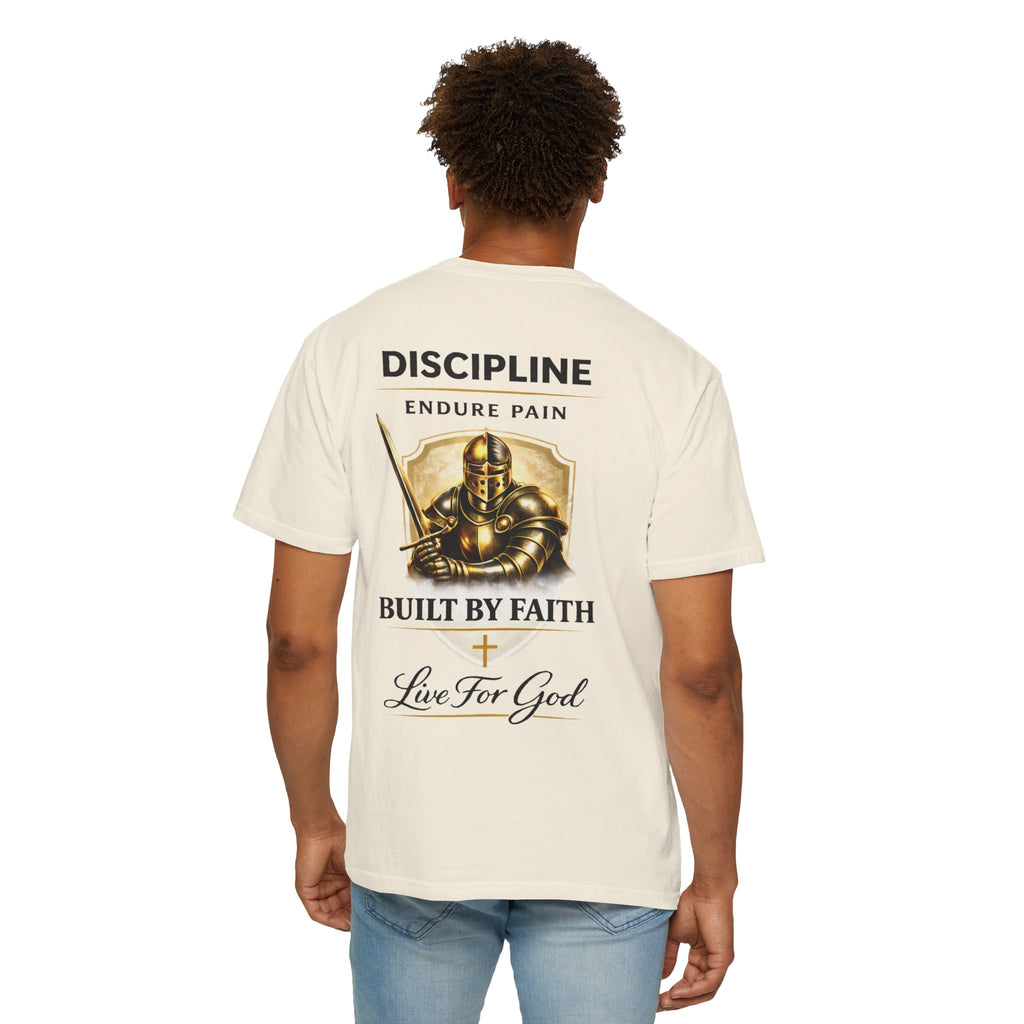Armor of God Christian T-Shirt – Discipline Endure Pain Built by Faith Tee