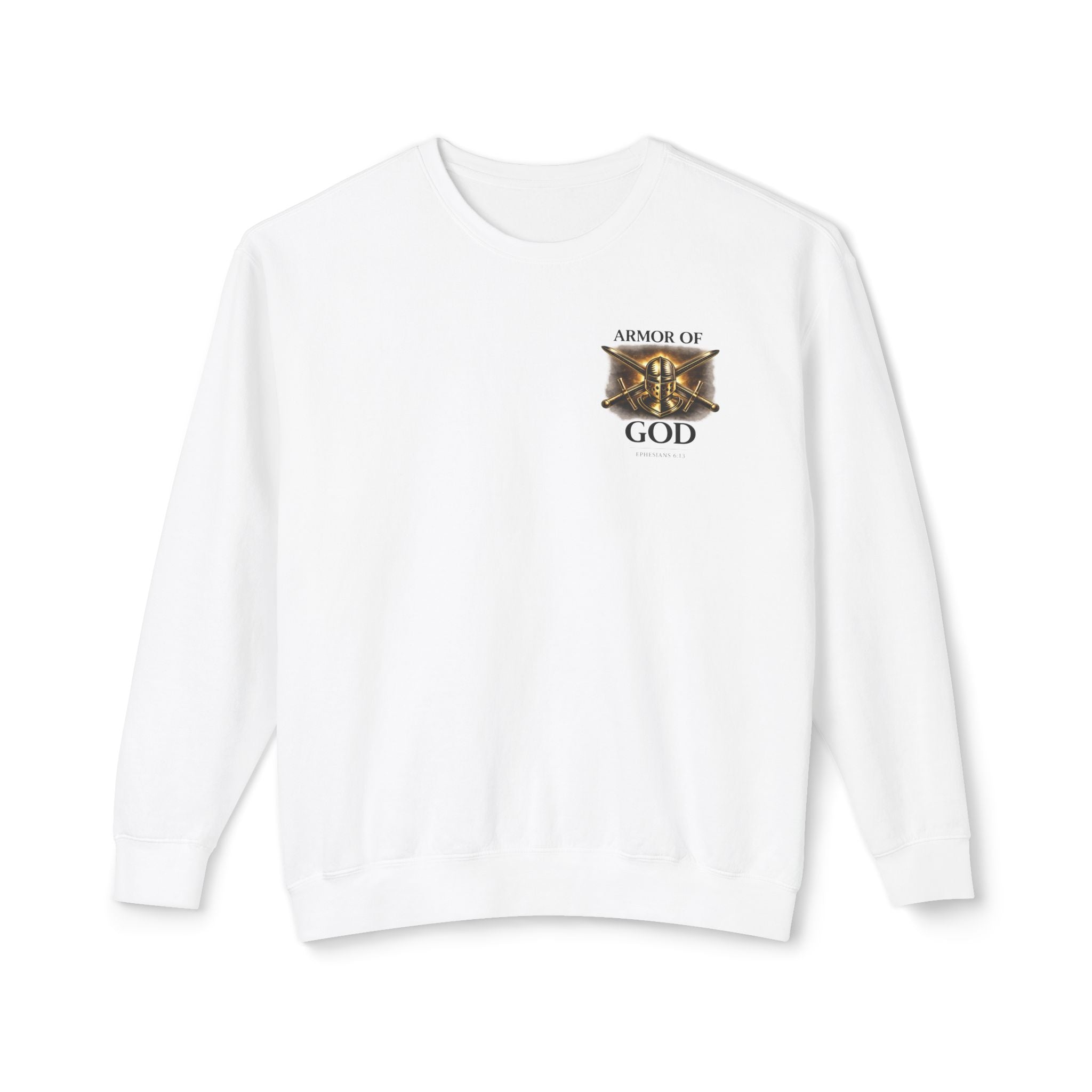 Discipline Built by Faith Sweatshirt – Armor of God Christian Crewneck