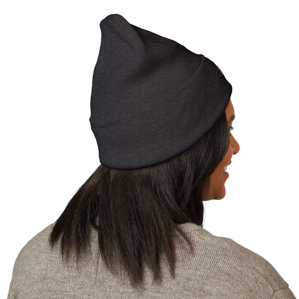 Armor of God Christian Beanie – Embroidered Lion Patch Cuffed Hat