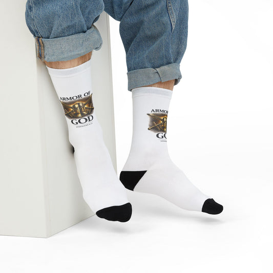 Armor of God Christian Crew Socks – Faith Sublimation Socks for Believers