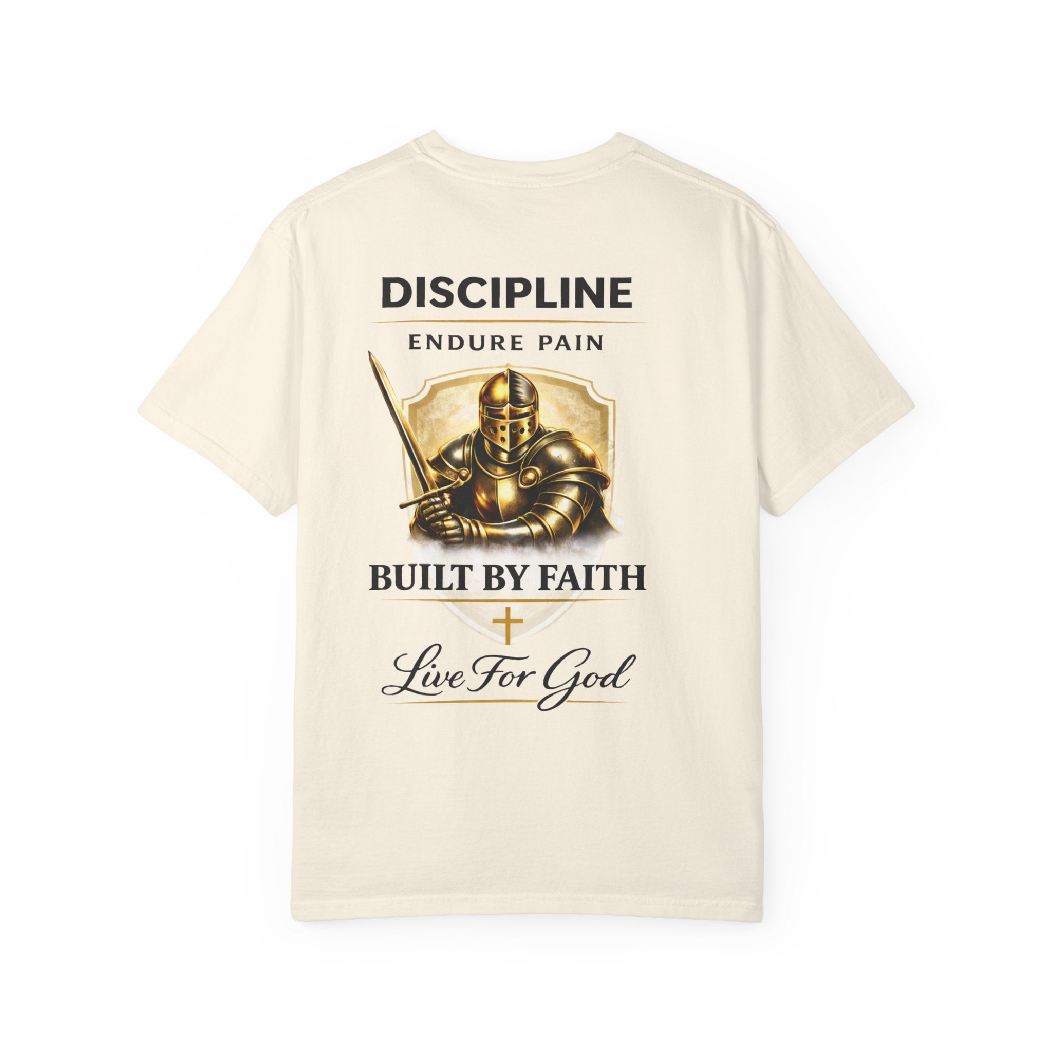 Armor of God Christian T-Shirt – Discipline Endure Pain Built by Faith Tee