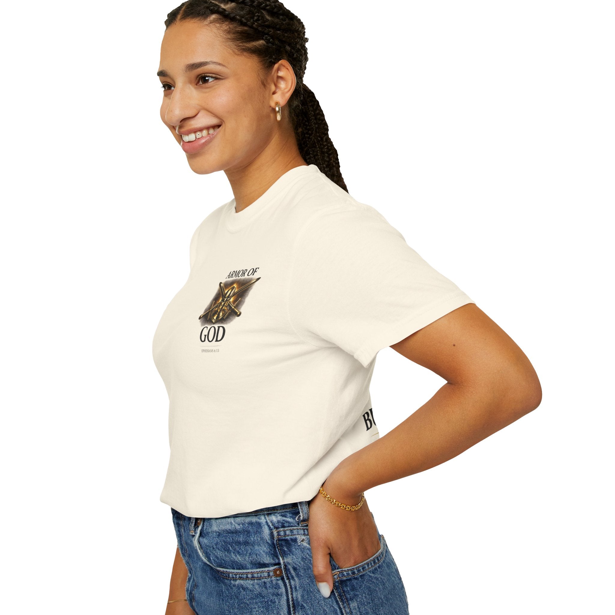 Armor of God Christian T-Shirt – Discipline Endure Pain Built by Faith Tee