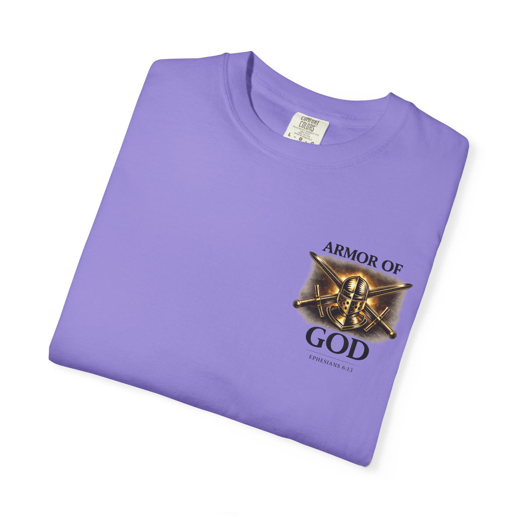Armor of God Christian T-Shirt – Discipline Endure Pain Built by Faith Tee