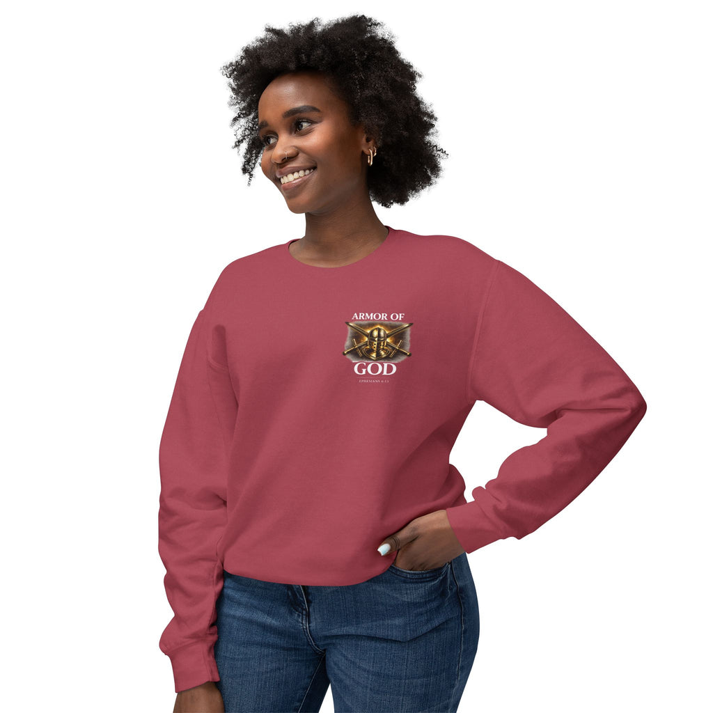 Discipline Built by Faith Sweatshirt – Armor of God Christian Crewneck