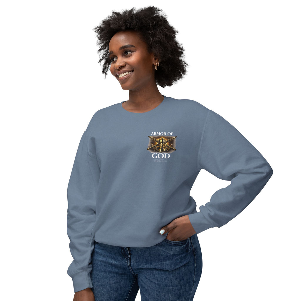 Discipline Built by Faith Sweatshirt – Armor of God Christian Crewneck