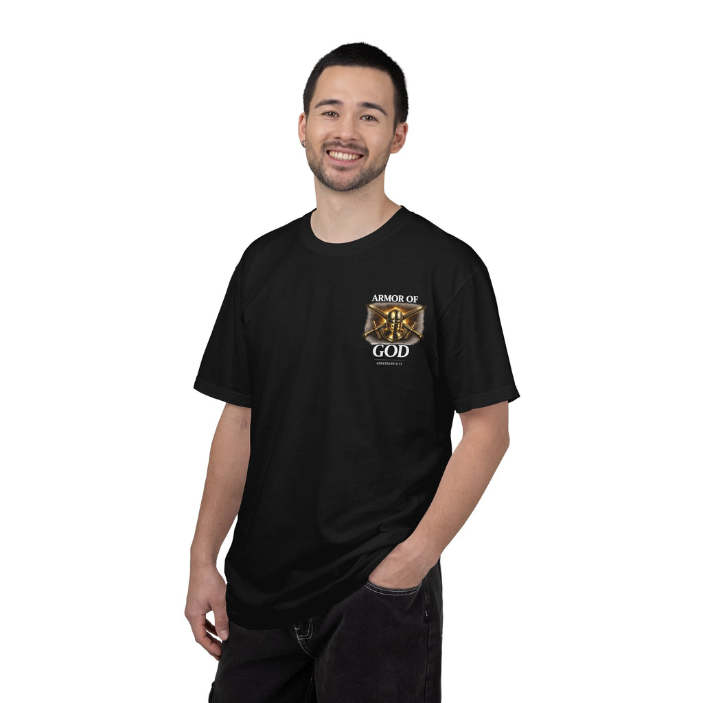 Armor of God Christian T-Shirt – Discipline Built by Faith Graphic Tee