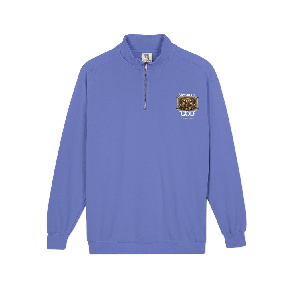 Discipline Endure Pain Built by Faith Quarter-Zip Sweatshirt – Christian Armor Pullover