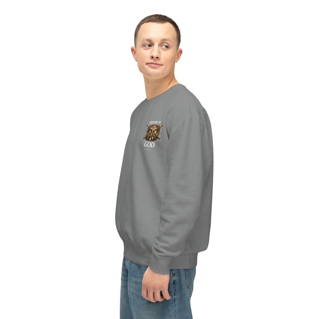 Discipline Built by Faith Sweatshirt – Armor of God Christian Crewneck