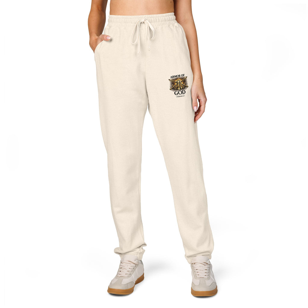 AMOR OF GOD Christian Sweatpants – Garment Dyed Faith Joggers for Men & Women