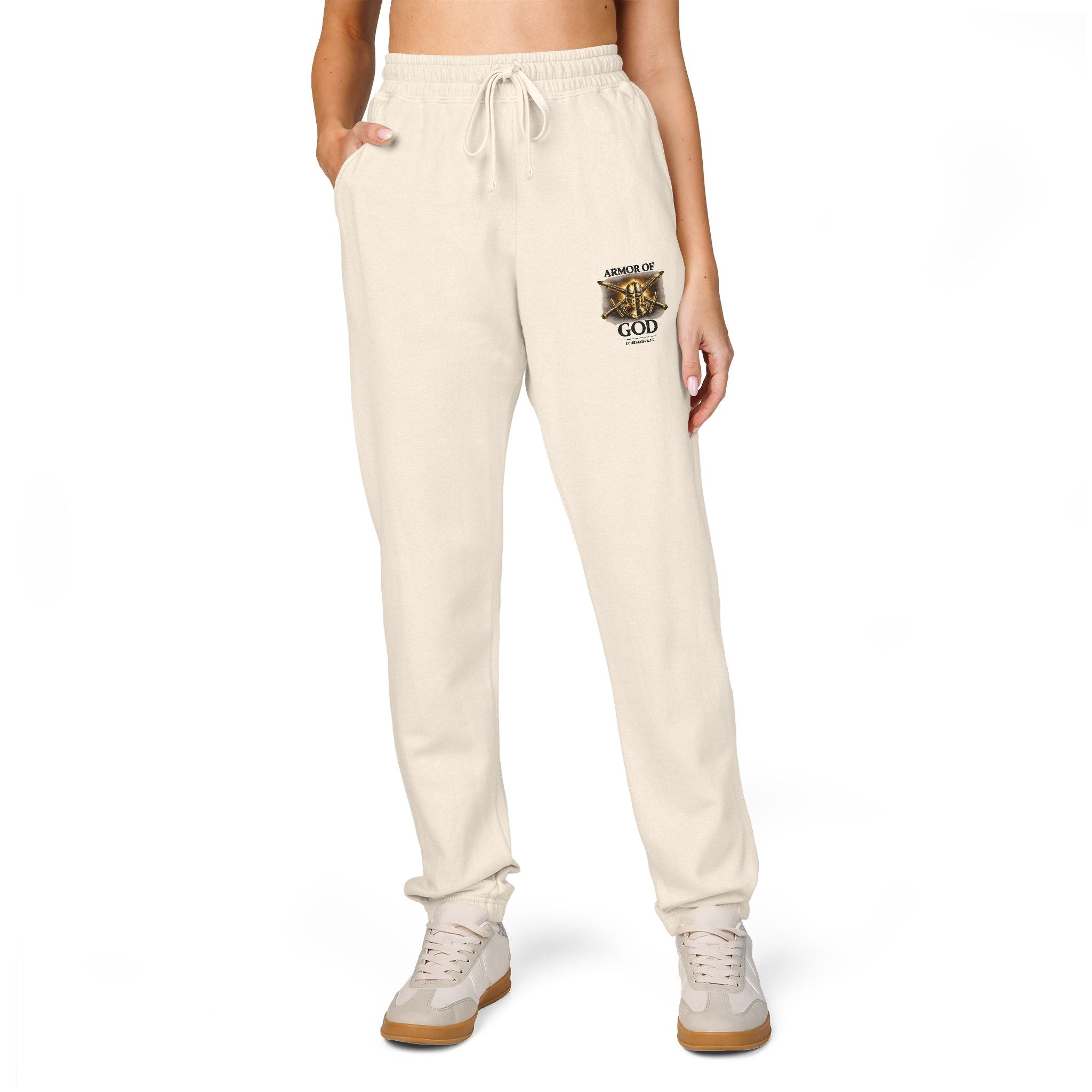 AMOR OF GOD Christian Sweatpants – Garment Dyed Faith Joggers for Men & Women