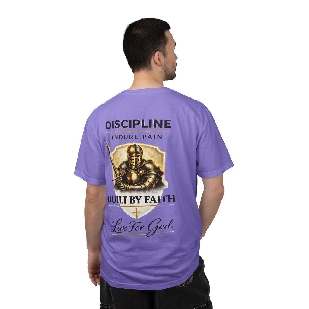 Armor of God Christian T-Shirt – Discipline Endure Pain Built by Faith Tee