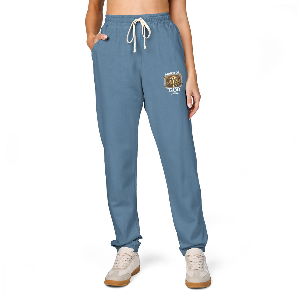 AMOR OF GOD Christian Sweatpants – Garment Dyed Faith Joggers for Men & Women