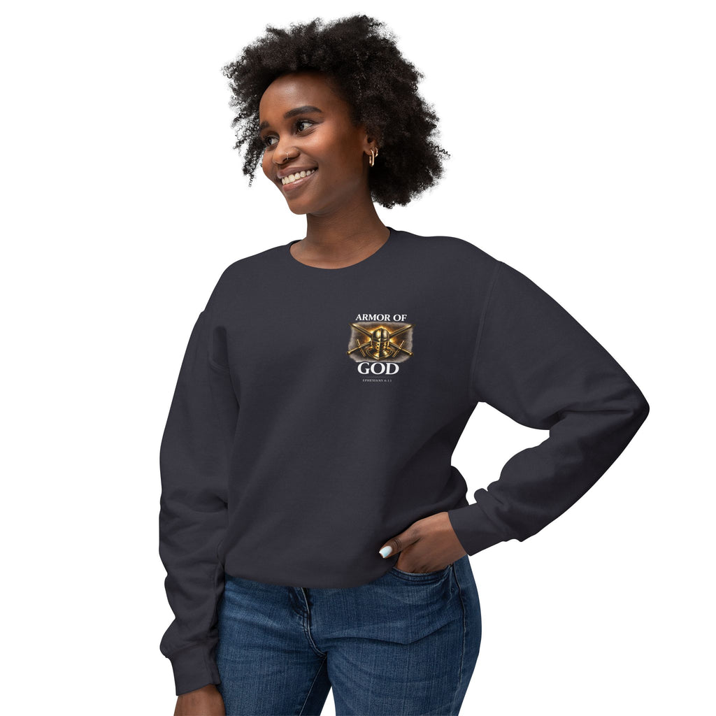 Discipline Built by Faith Sweatshirt – Armor of God Christian Crewneck