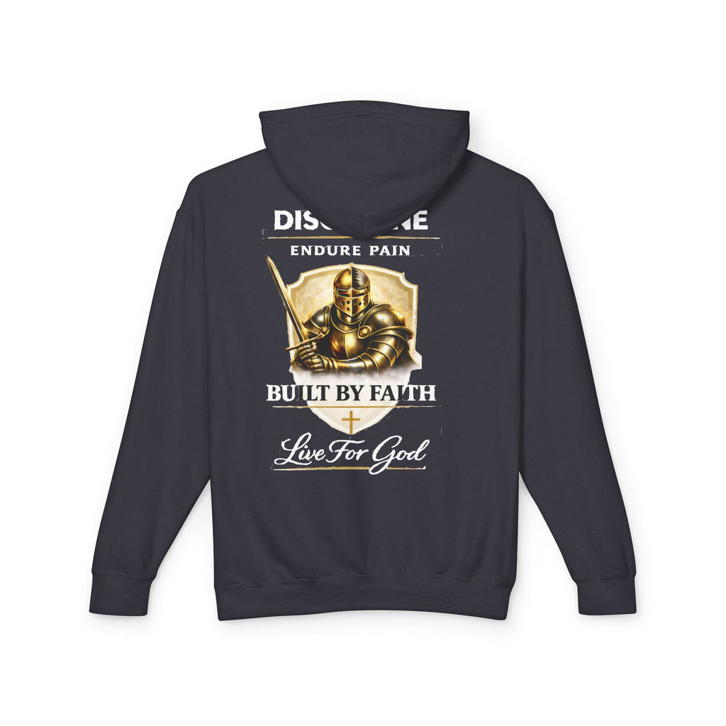 Built by Faith Christian Hoodie – Live For God Armor Graphic Sweatshirt