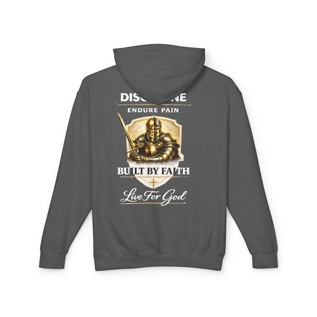 Built by Faith Christian Hoodie – Live For God Armor Graphic Sweatshirt