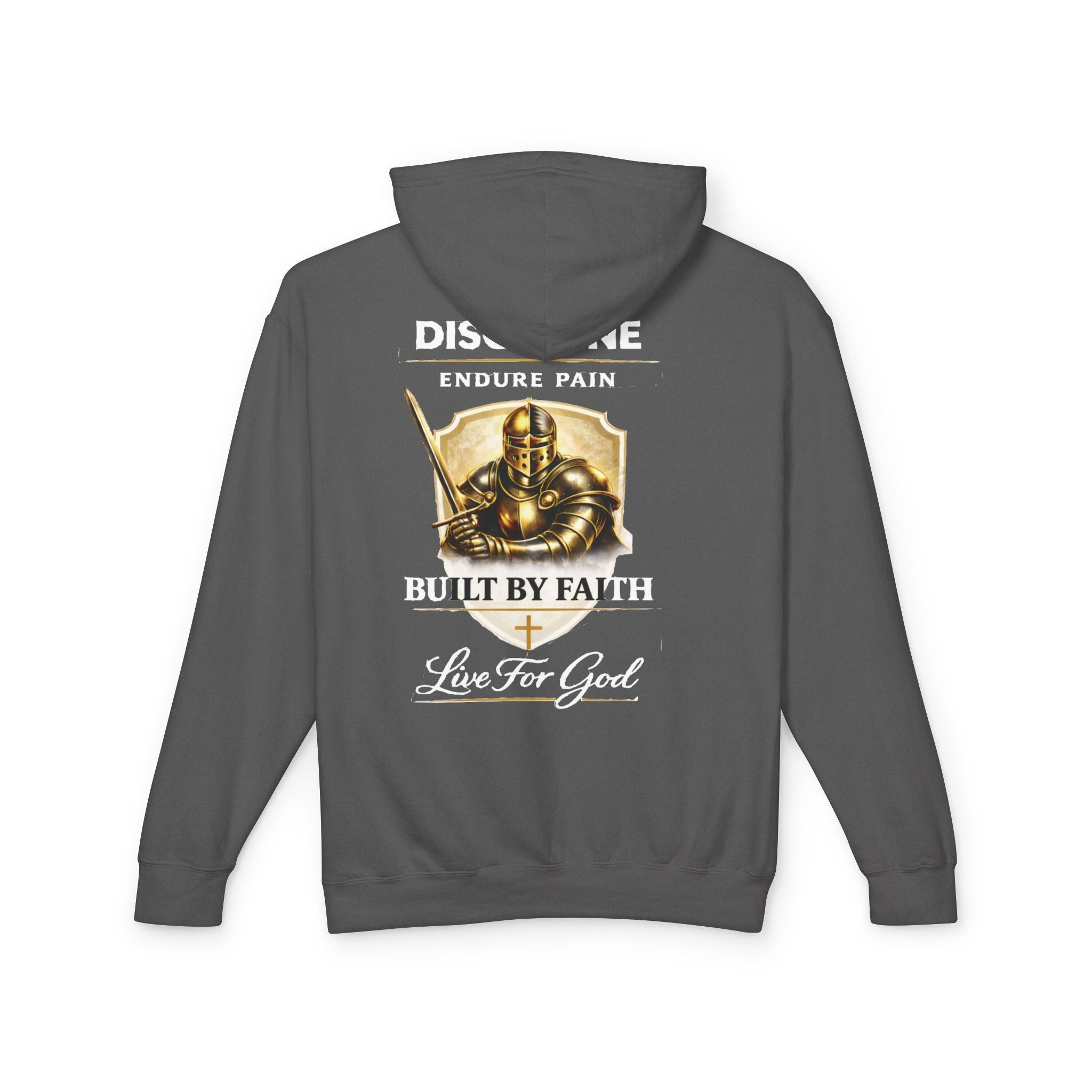 Built by Faith Christian Hoodie – Live For God Armor Graphic Sweatshirt