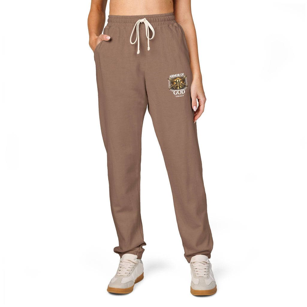 AMOR OF GOD Christian Sweatpants – Garment Dyed Faith Joggers for Men & Women