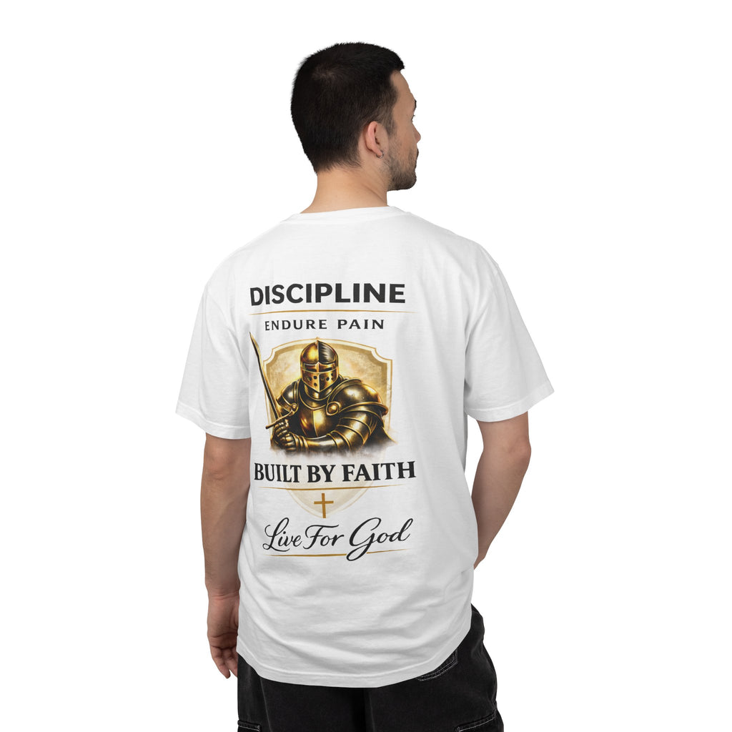 Armor of God Christian T-Shirt – Discipline Endure Pain Built by Faith Tee
