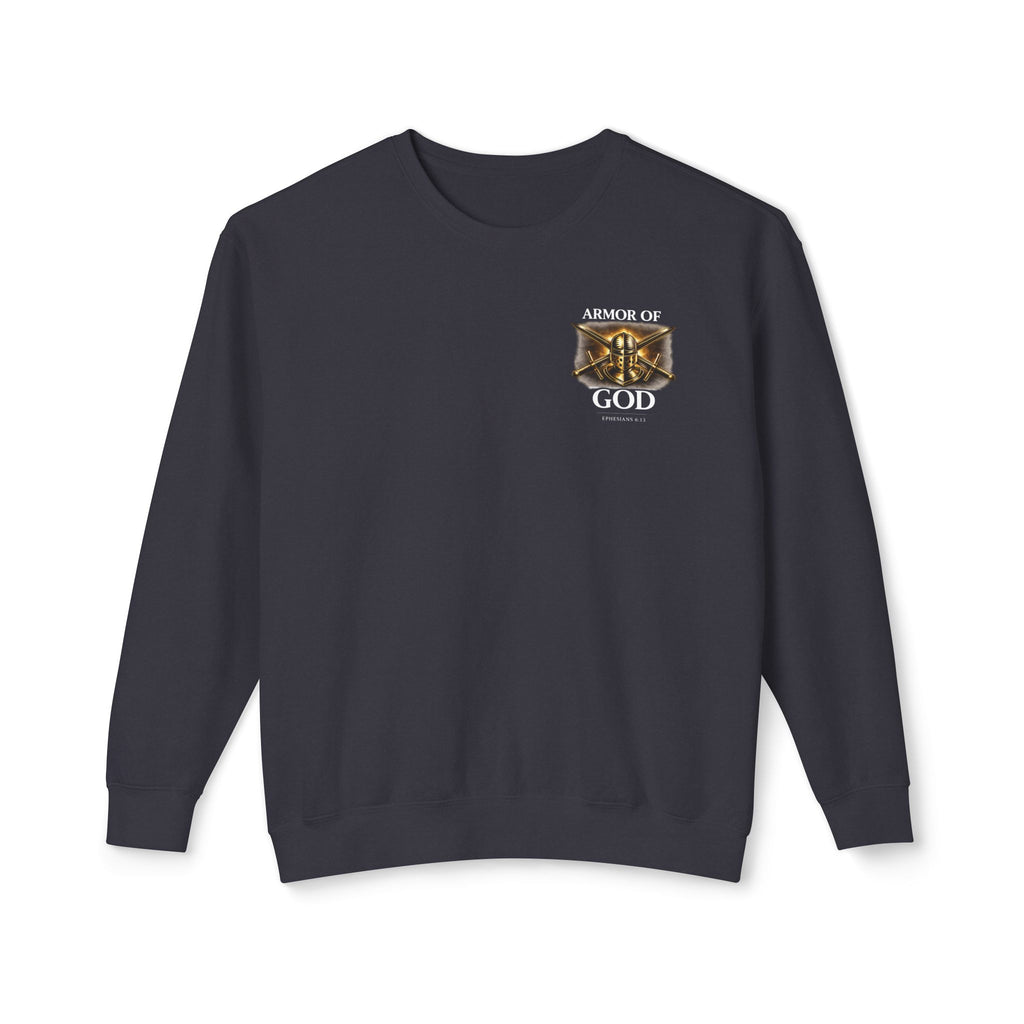 Discipline Built by Faith Sweatshirt – Armor of God Christian Crewneck