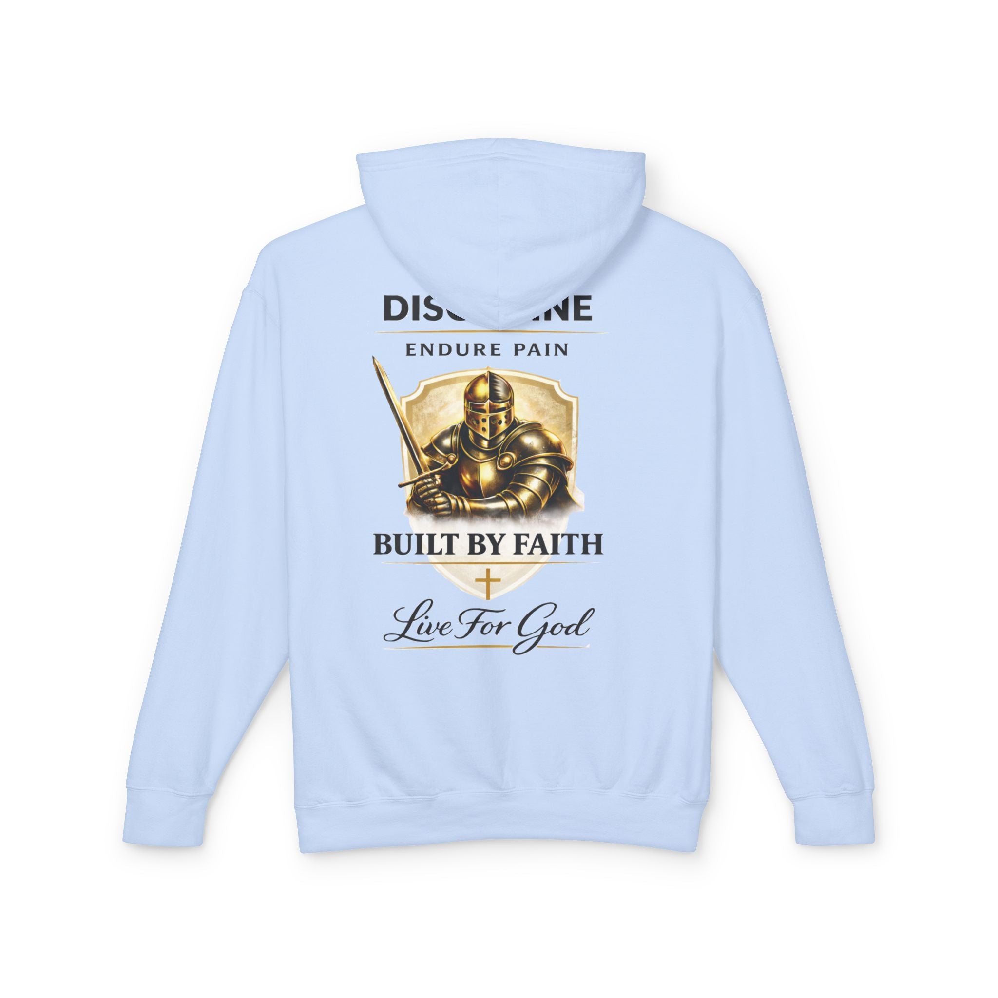 Built by Faith Christian Hoodie – Live For God Armor Graphic Sweatshirt
