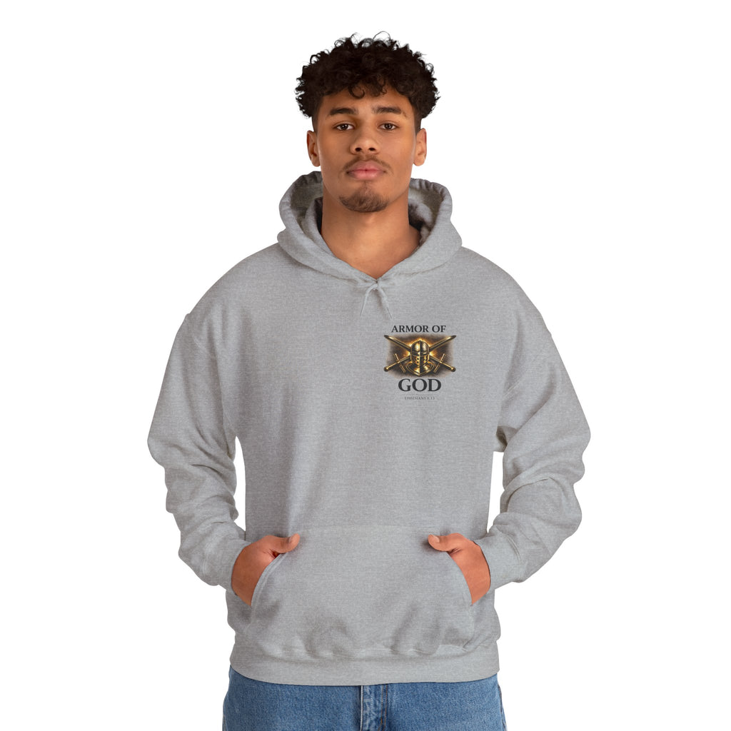 Armor of God Christian Hoodie – Built by Faith Graphic Hooded Sweatshirt