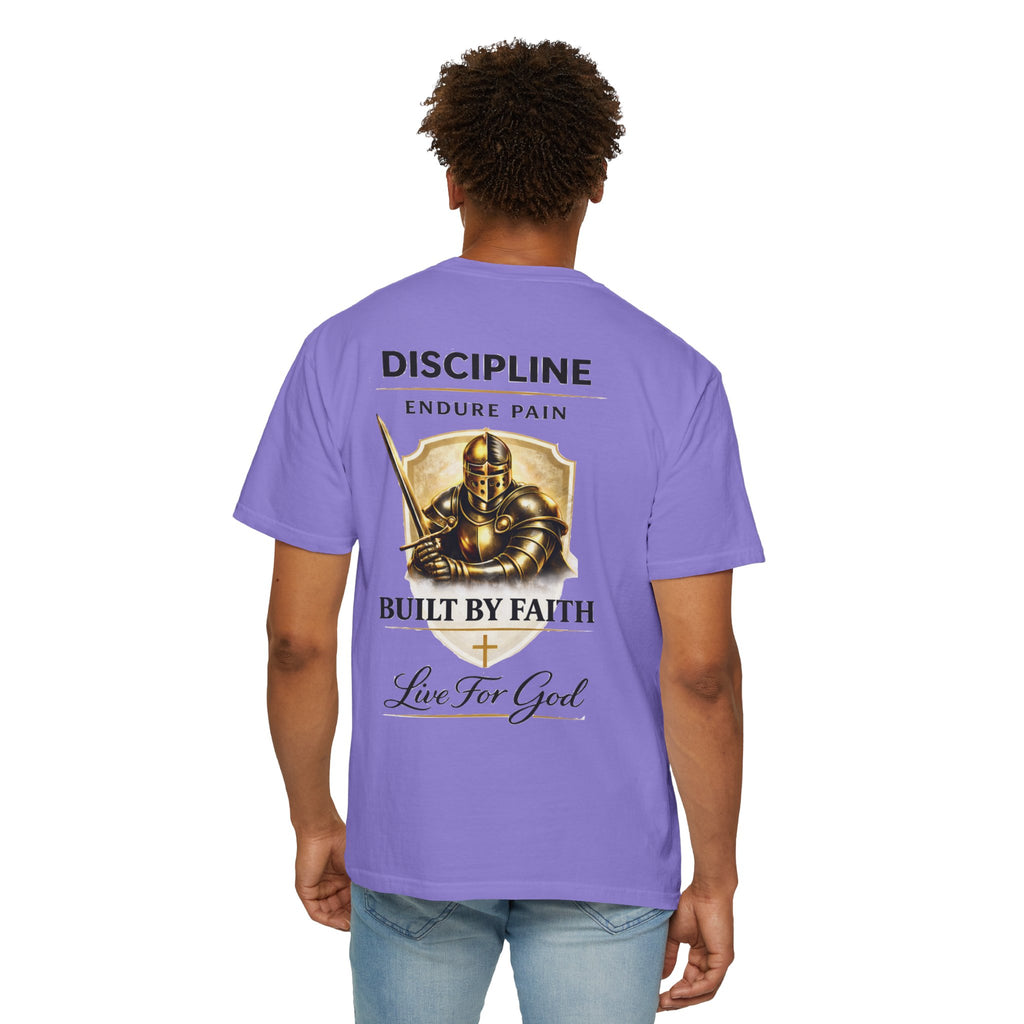 Armor of God Christian T-Shirt – Discipline Endure Pain Built by Faith Tee
