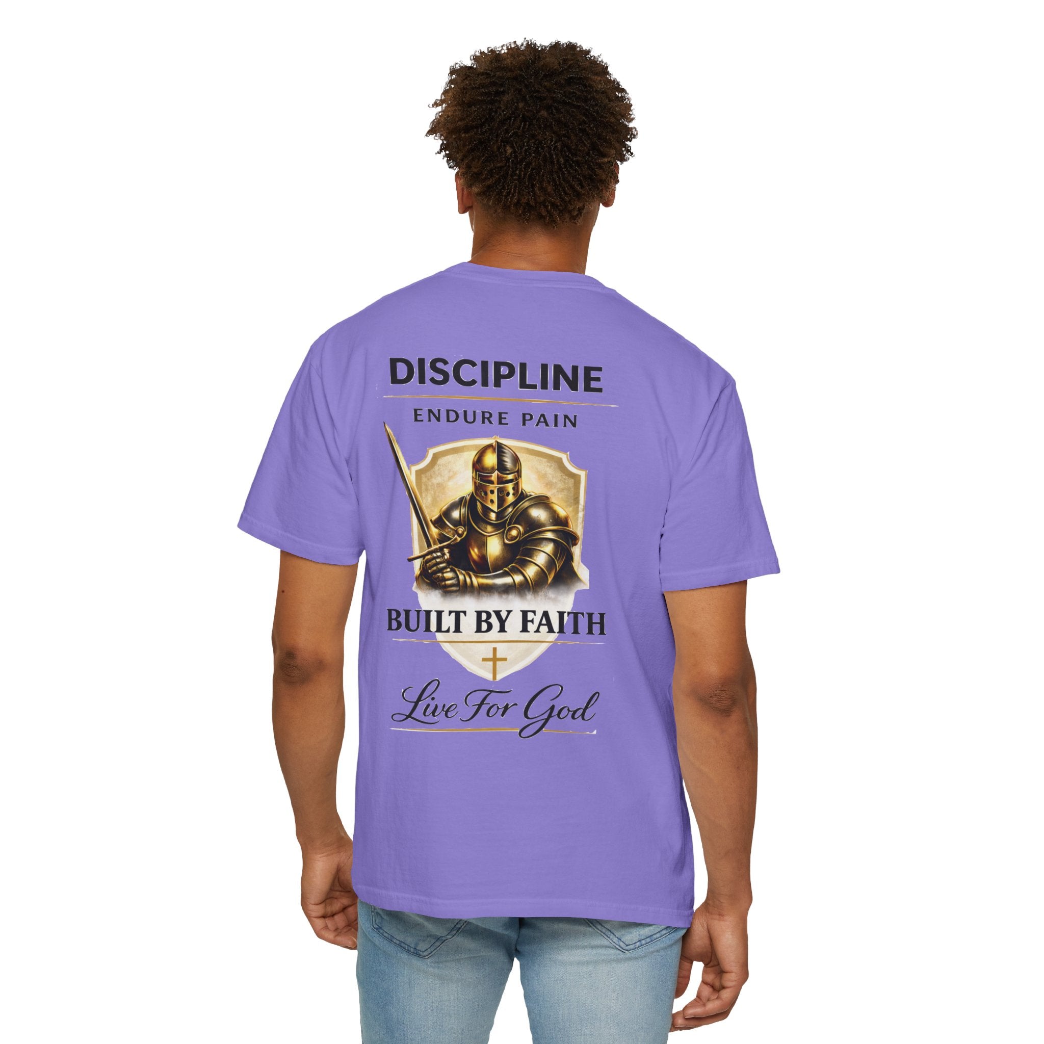 Armor of God Christian T-Shirt – Discipline Endure Pain Built by Faith Tee
