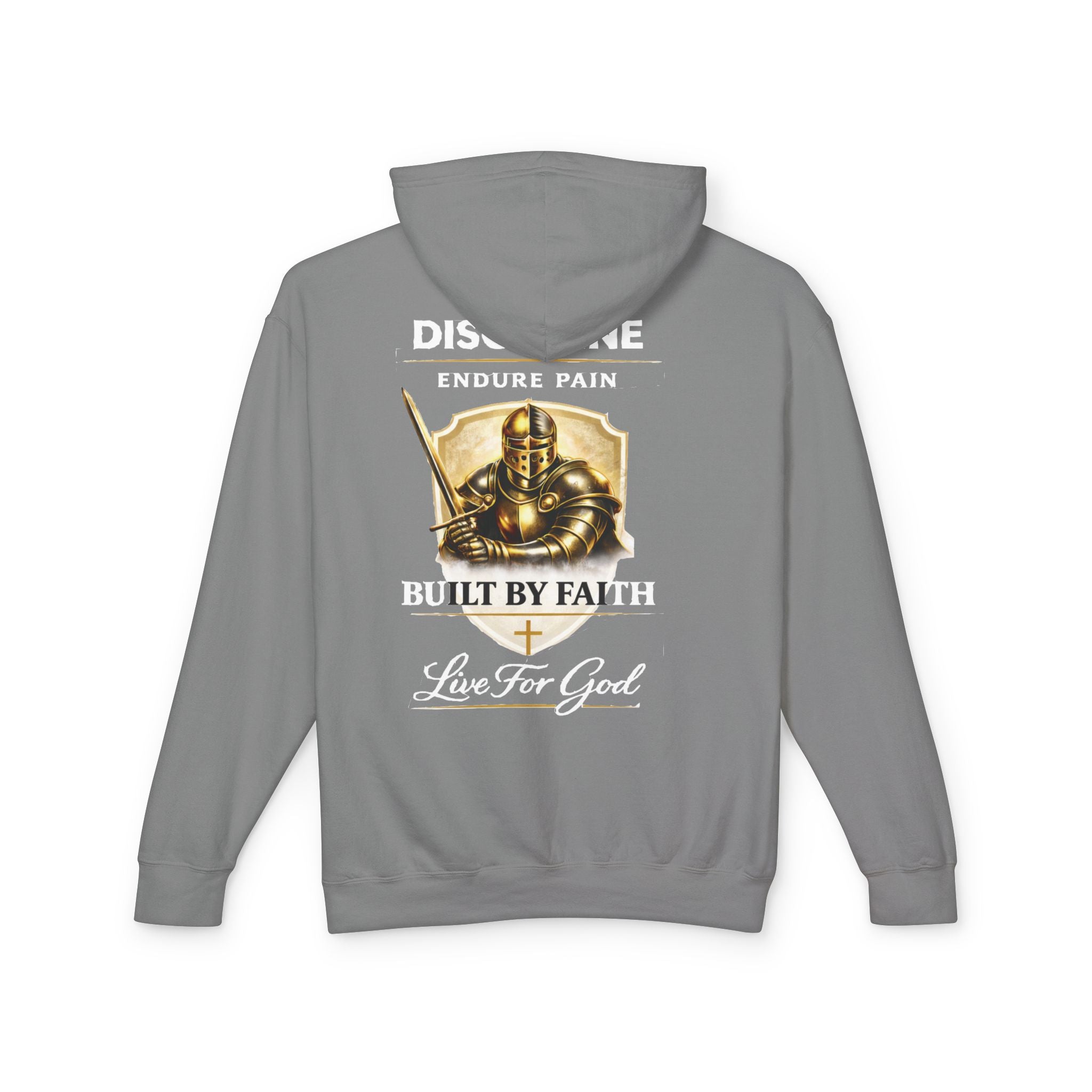 Built by Faith Christian Hoodie – Live For God Armor Graphic Sweatshirt